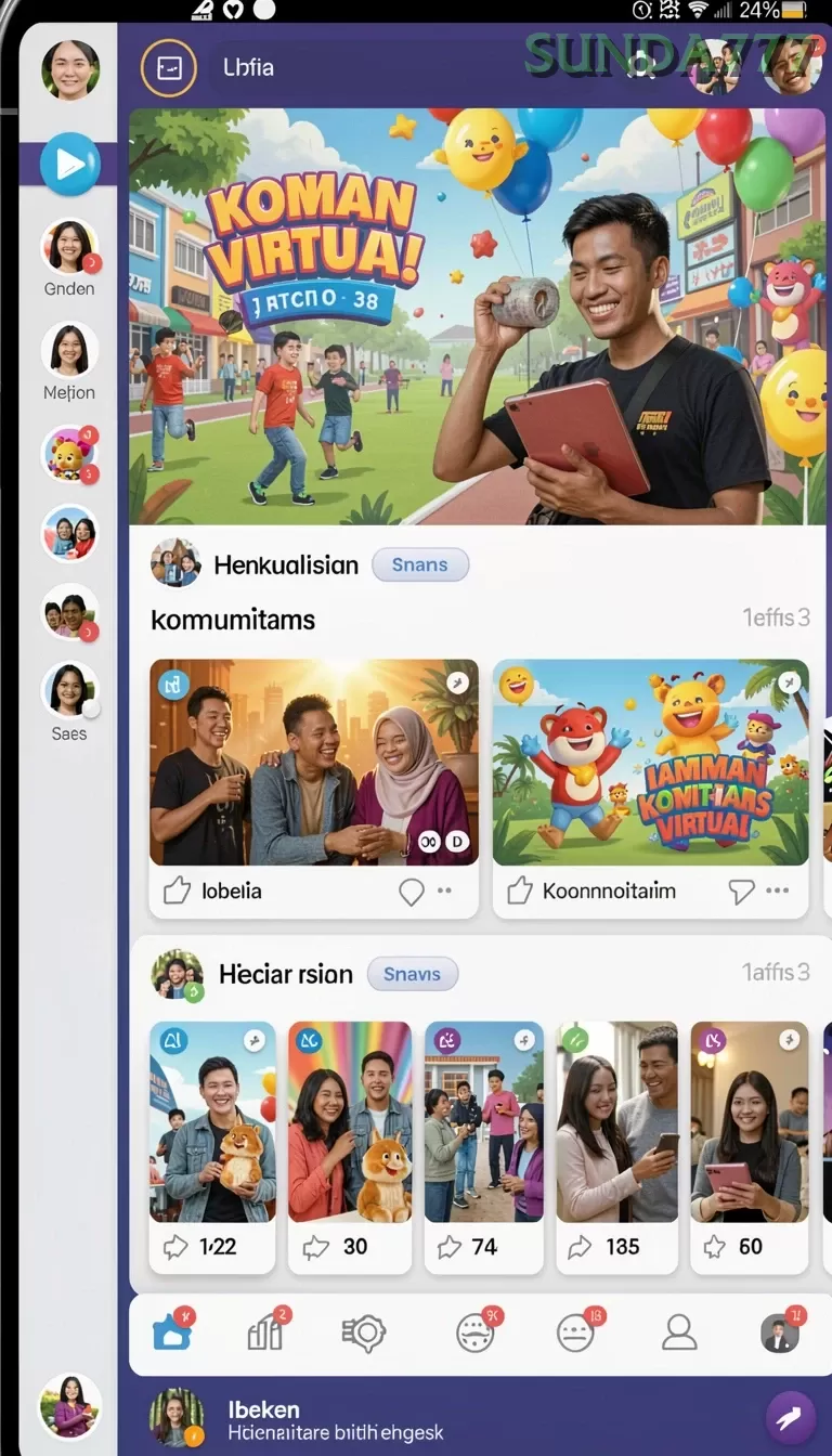 Cuplikan layar A200M — halaman utama